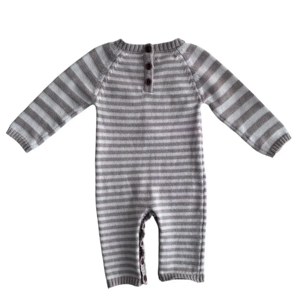 Mud Pie Fox Sweater One-Piece - size 0-3 months - Picture 3 of 4